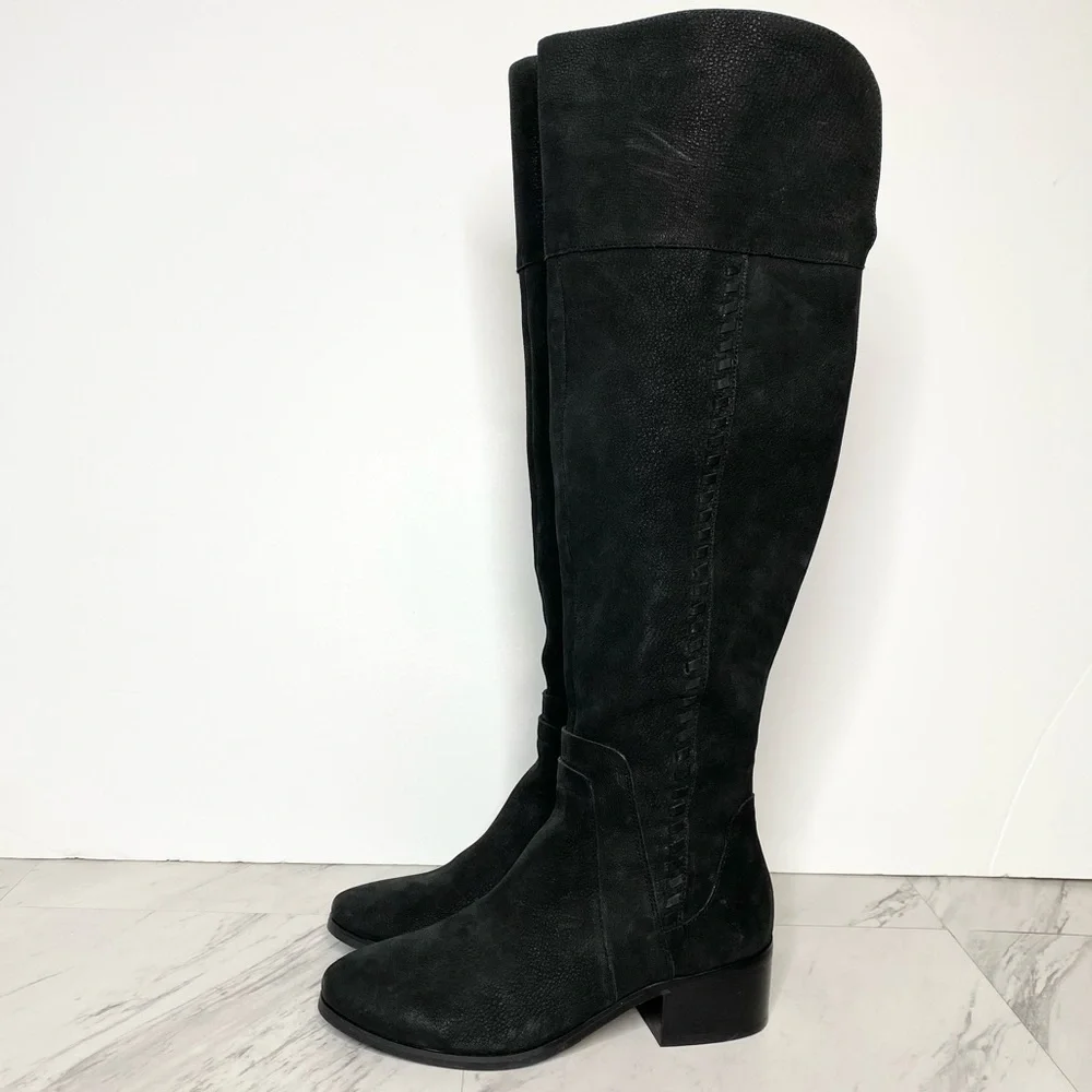 Vince Camuto Black Kreston Over The Knee Boot 6 1/2 M